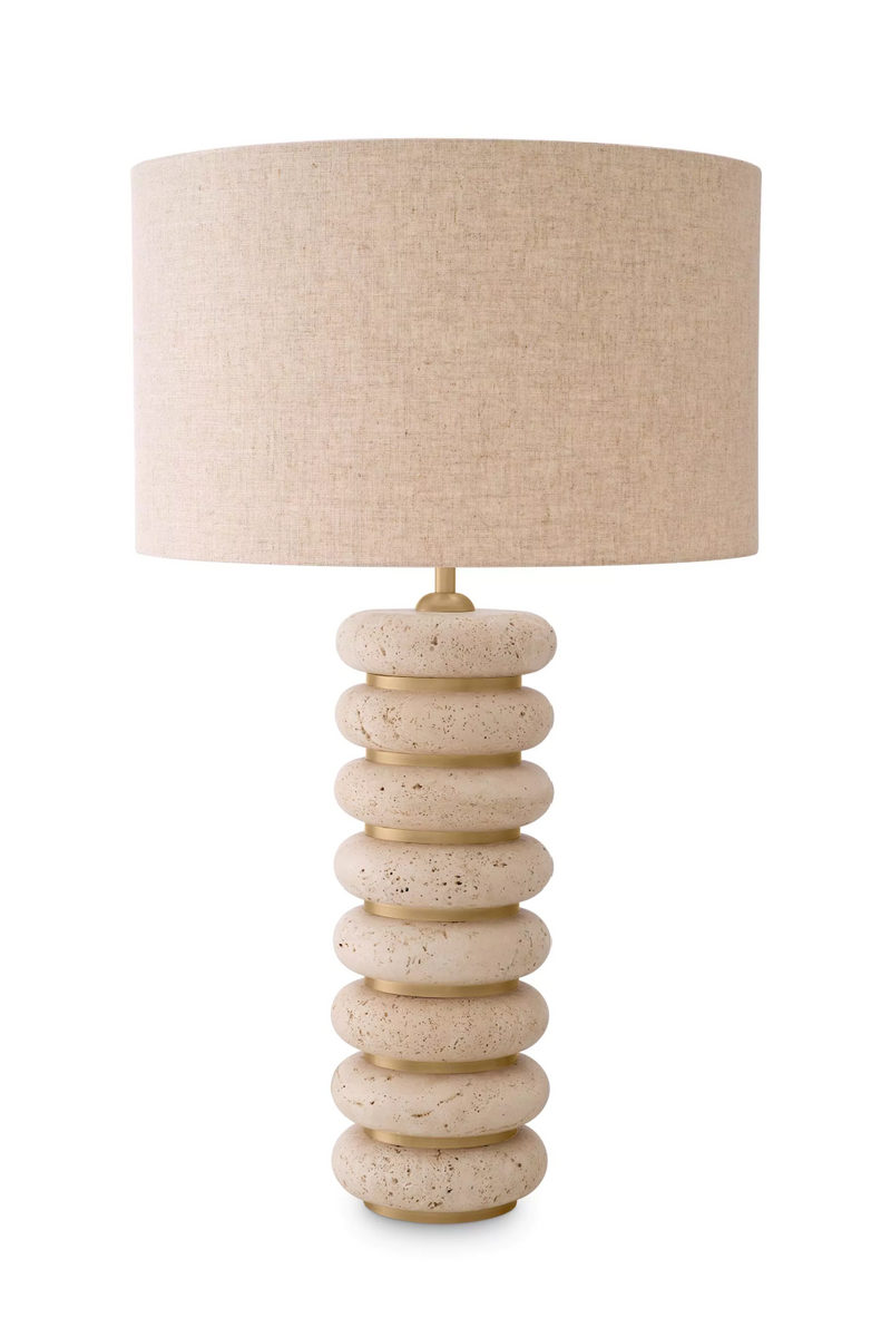 Sculptural Travertine Table Lamp | Eichholtz Baron | Eichholtzmiami.com