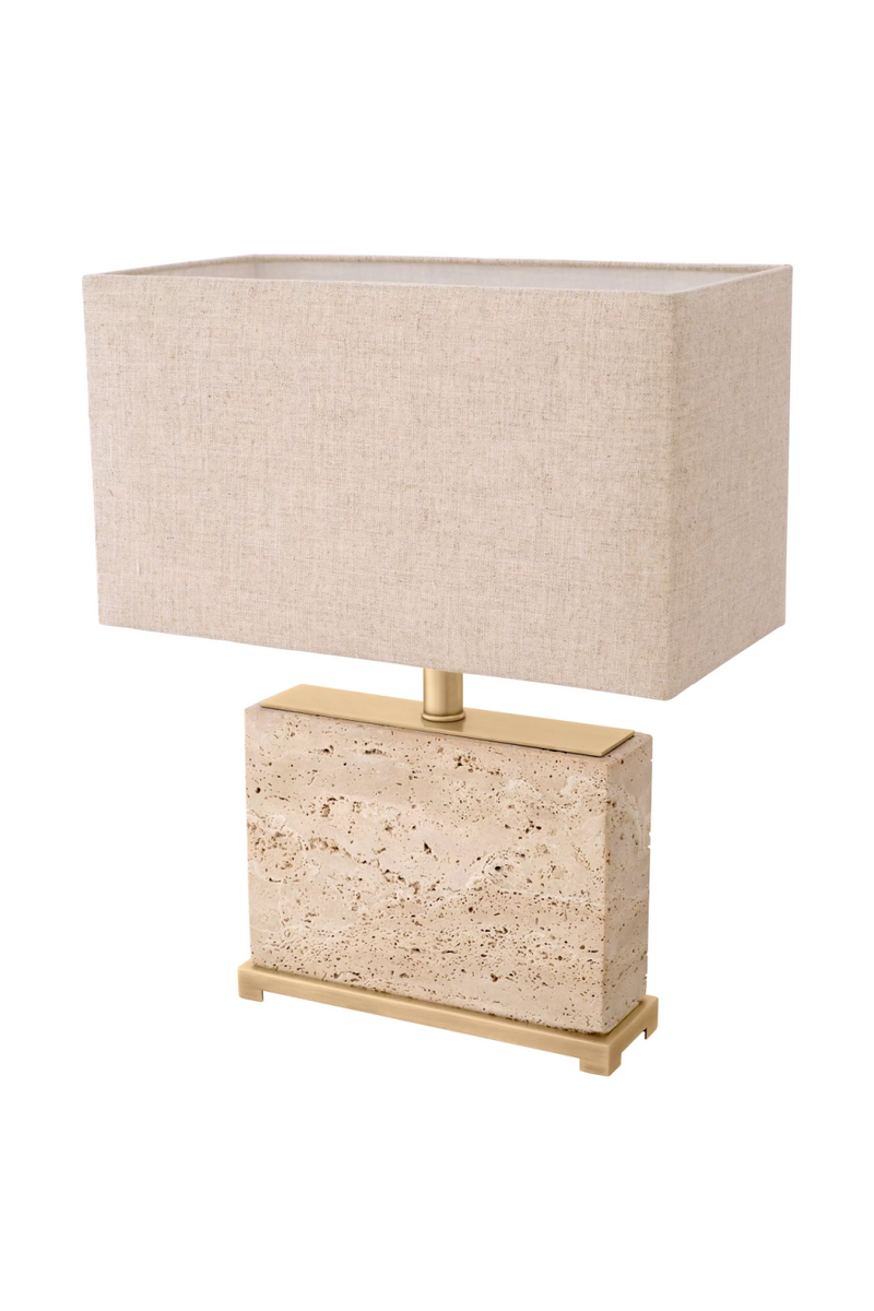 Modern Travertine Table Lamp | Eichholtz Newton | Eichholtzmiami.com
