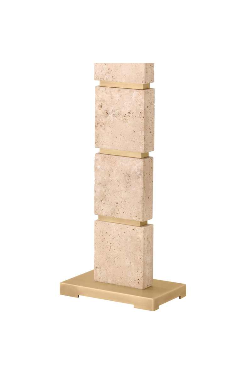 Contemporary Travertine Floor Lamp | Eichholtz Newton | Eichholtzmiami.com