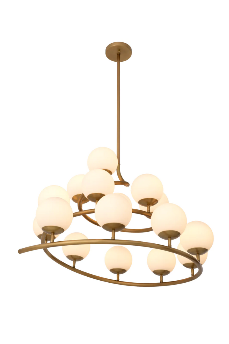 White Glass Orbs Chandelier | Eichholtz Brissac | Eichholtzmiami.com