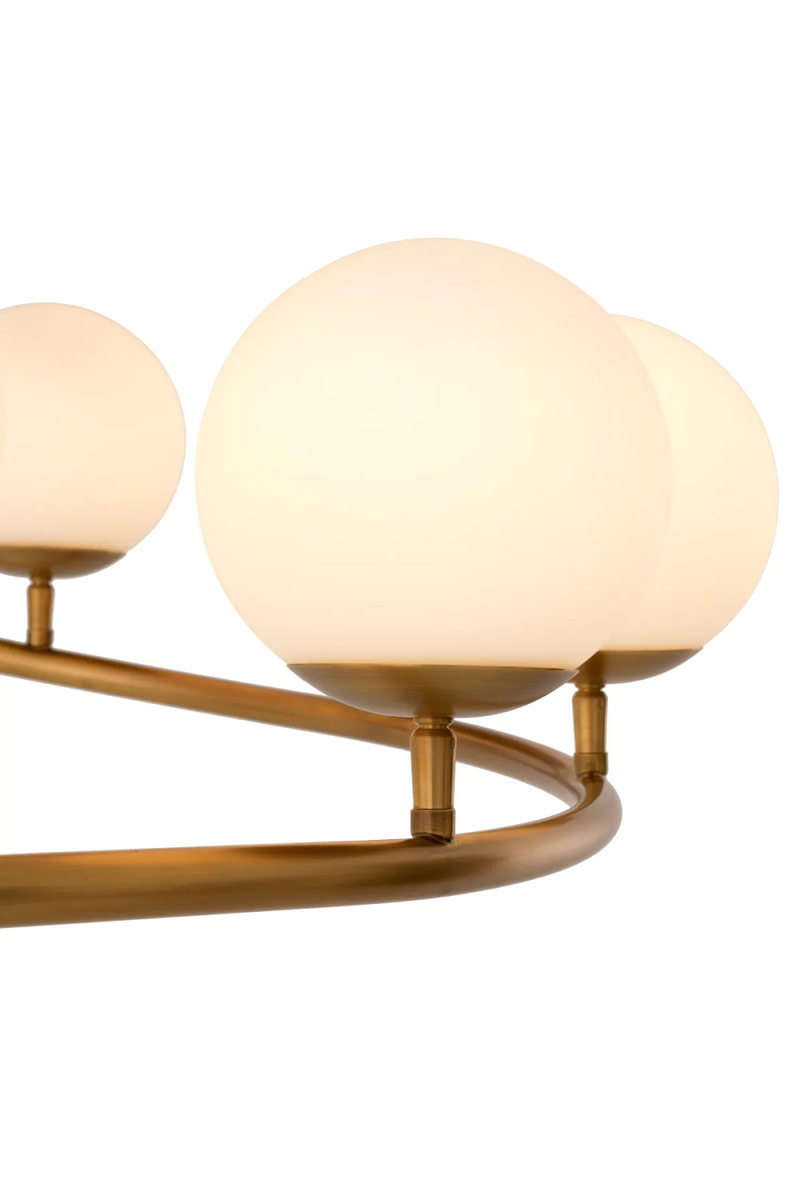 White Glass Orbs Chandelier | Eichholtz Brissac | Eichholtzmiami.com