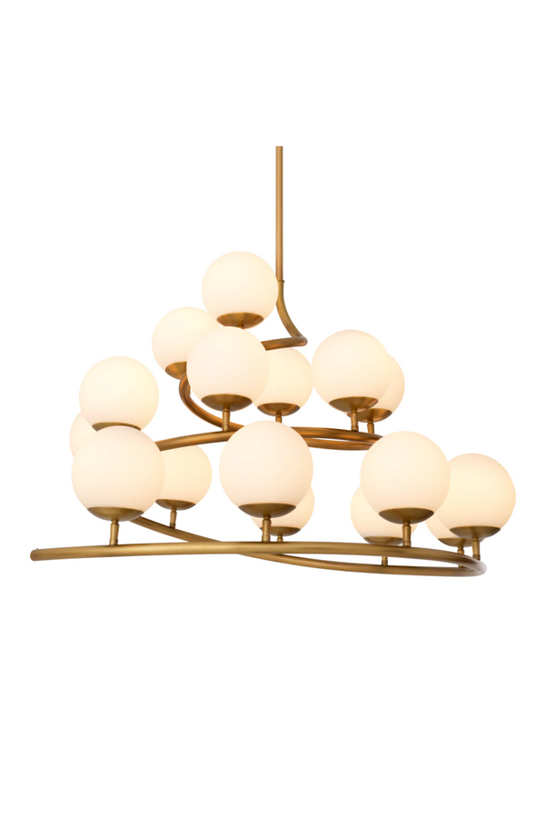 White Glass Orbs Chandelier | Eichholtz Brissac | Eichholtzmiami.com