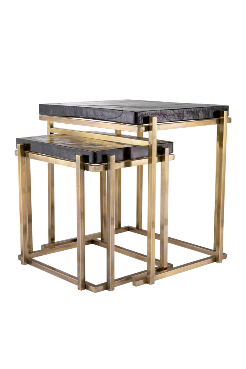 Square Glass Side Tables (2) | Eichholtz Niemeyer | Eichholtzmiami.com