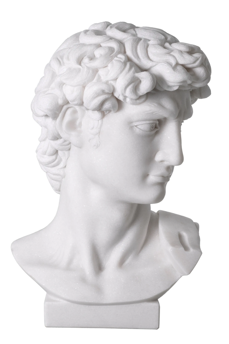 White Marble Head Sculpture | Eichholtz David | Eichholtzmiami.com