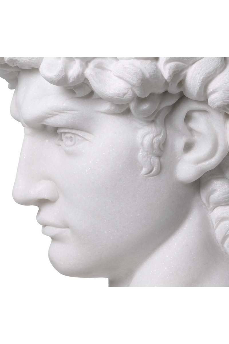 White Marble Head Sculpture | Eichholtz David | Eichholtzmiami.com