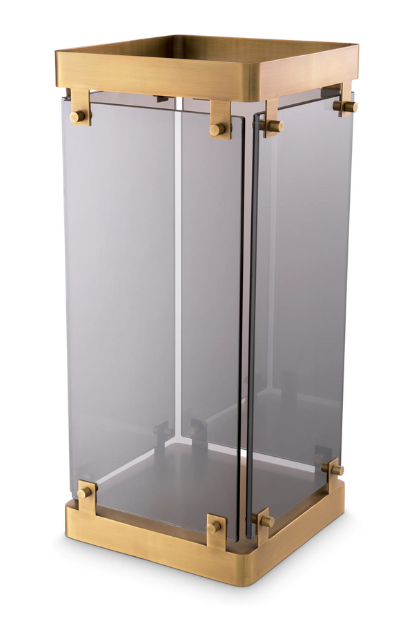 Smoke Glass Umbrella Stand | Eichholtz Heston | Eichholtzmiami.com