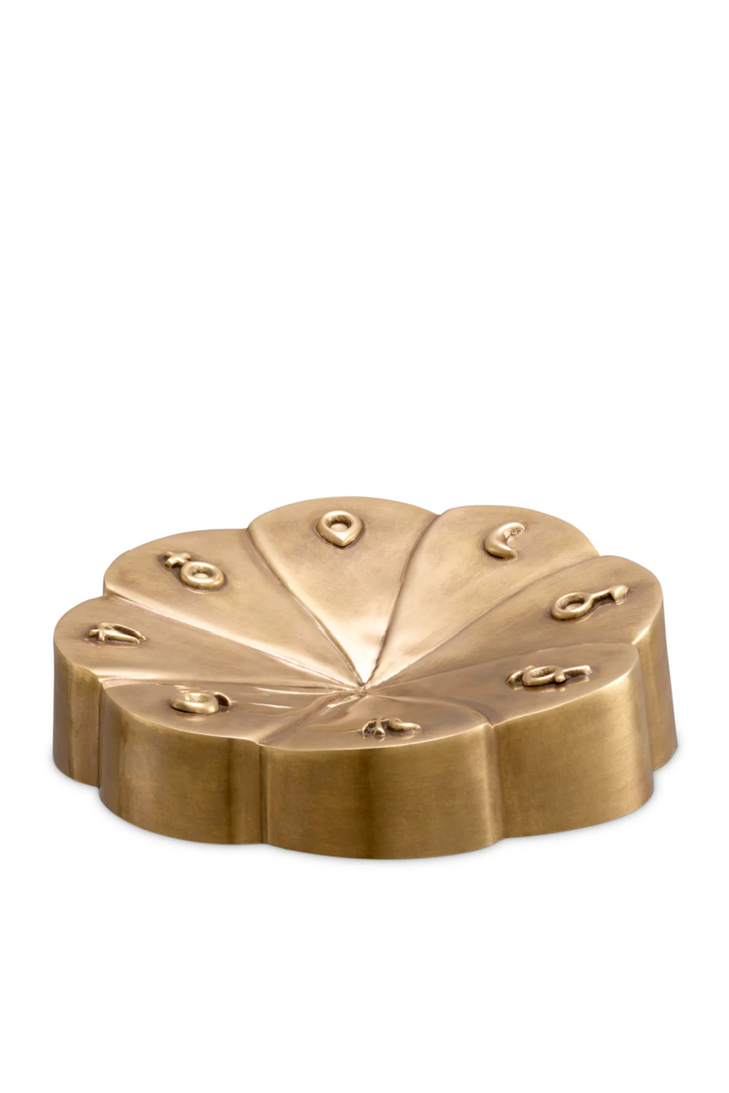Gold Flower-Shaped Decorative Object | Eichholtz Lumeria | Eichholtzmiami.com
