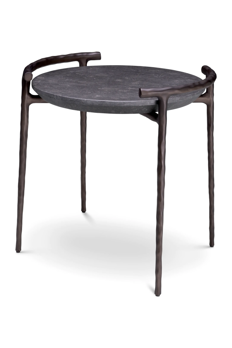 Gray Marble Rustic Side Table | Eichholtz Arca | Eichholtzmiami.com