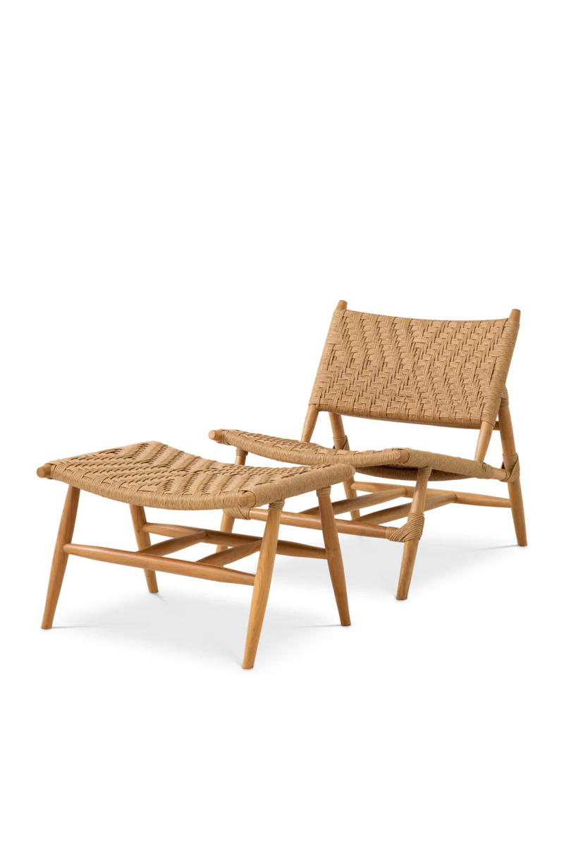 Weave Outdoor Chair & Foot Stool | Eichholtz Laroc | Eichholtzmiami.com