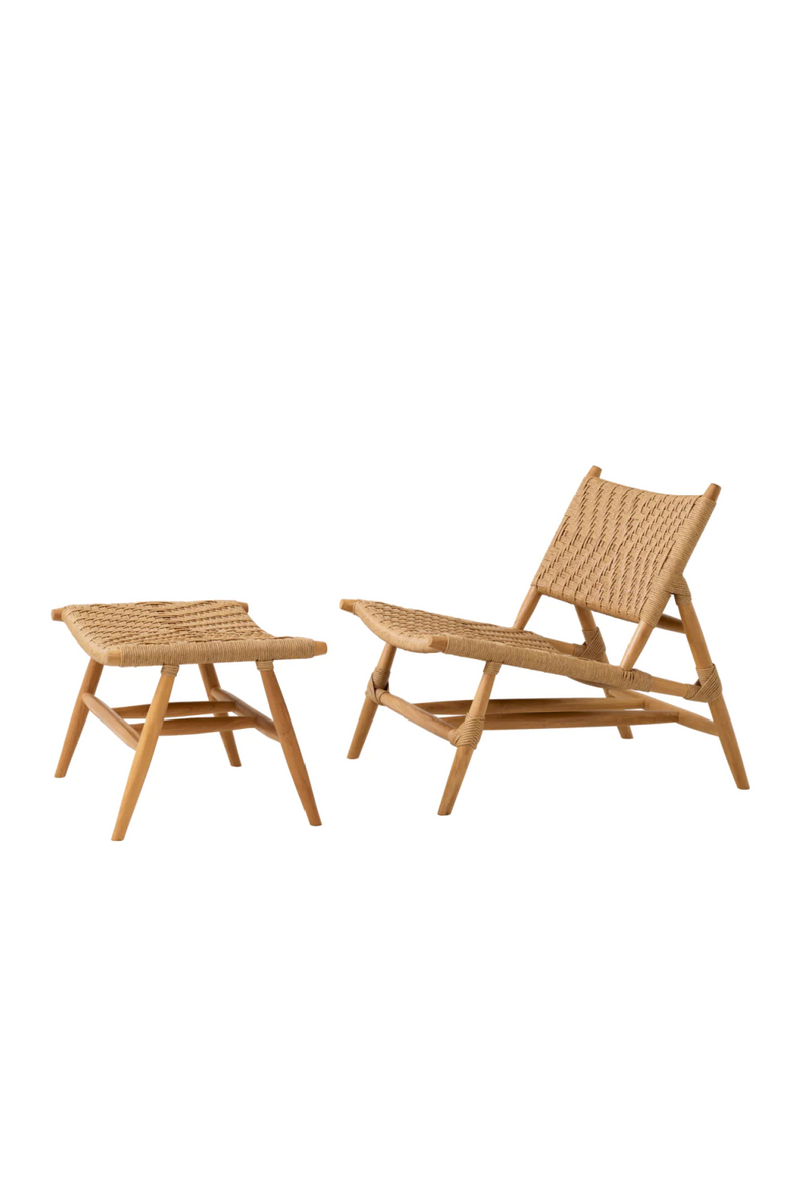 Weave Outdoor Chair & Foot Stool | Eichholtz Laroc | Eichholtzmiami.com