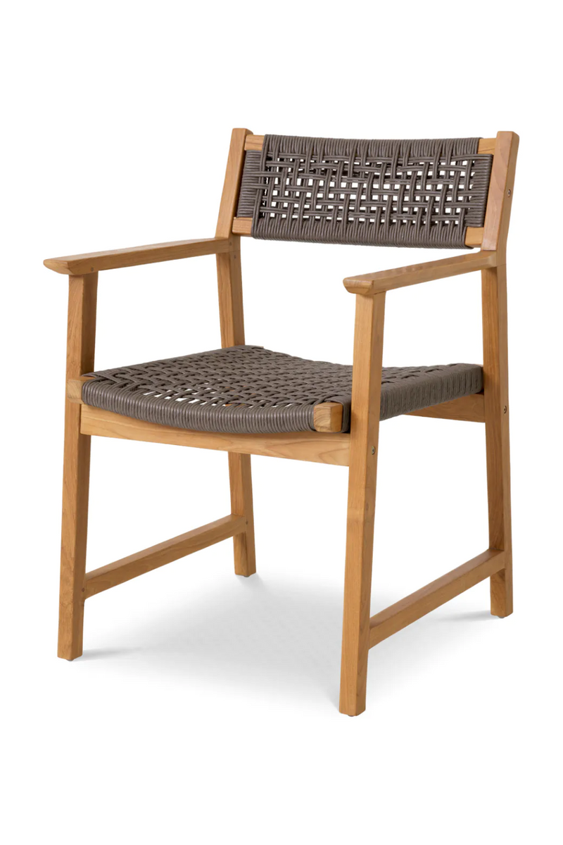Gray Weave Outdoor Dining Chairs (2) | Eichholtz Cancun | Eiccholtzmiami.com