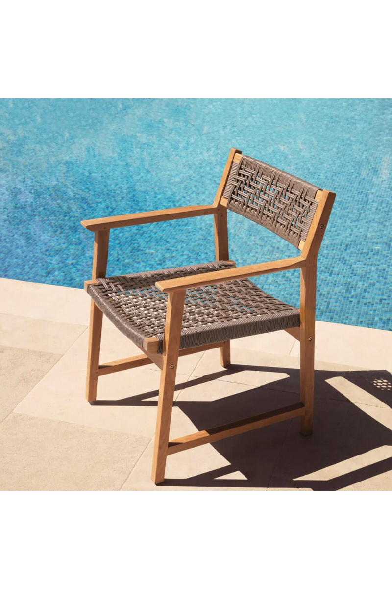 Gray Weave Outdoor Dining Chairs (2) | Eichholtz Cancun | Eiccholtzmiami.com