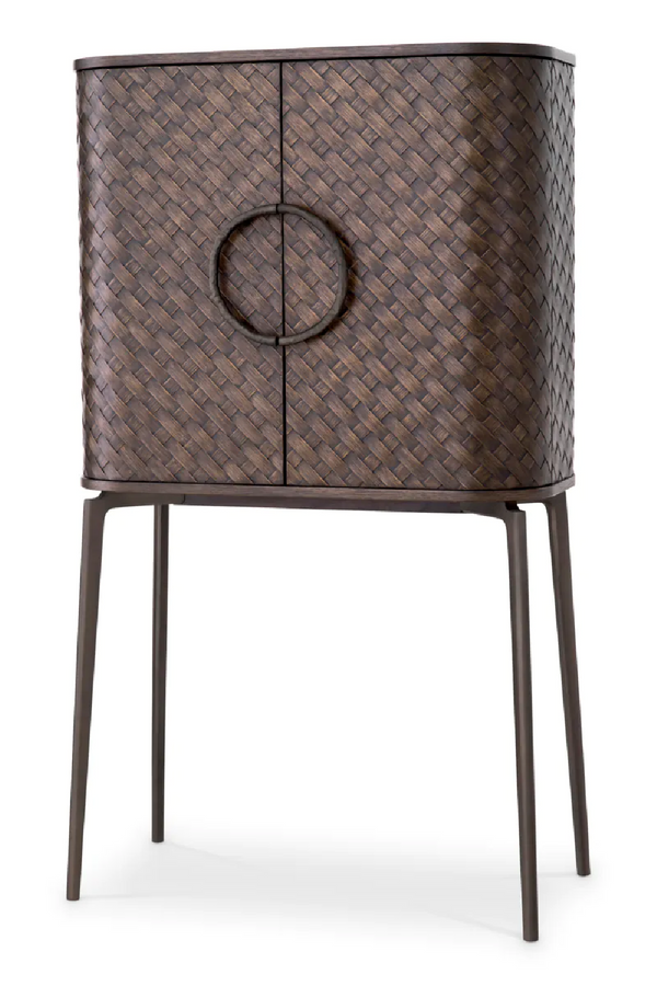 Woven Oak Wine Cabinet | Eichholtz Nilsson | Eichholtzmiami.com