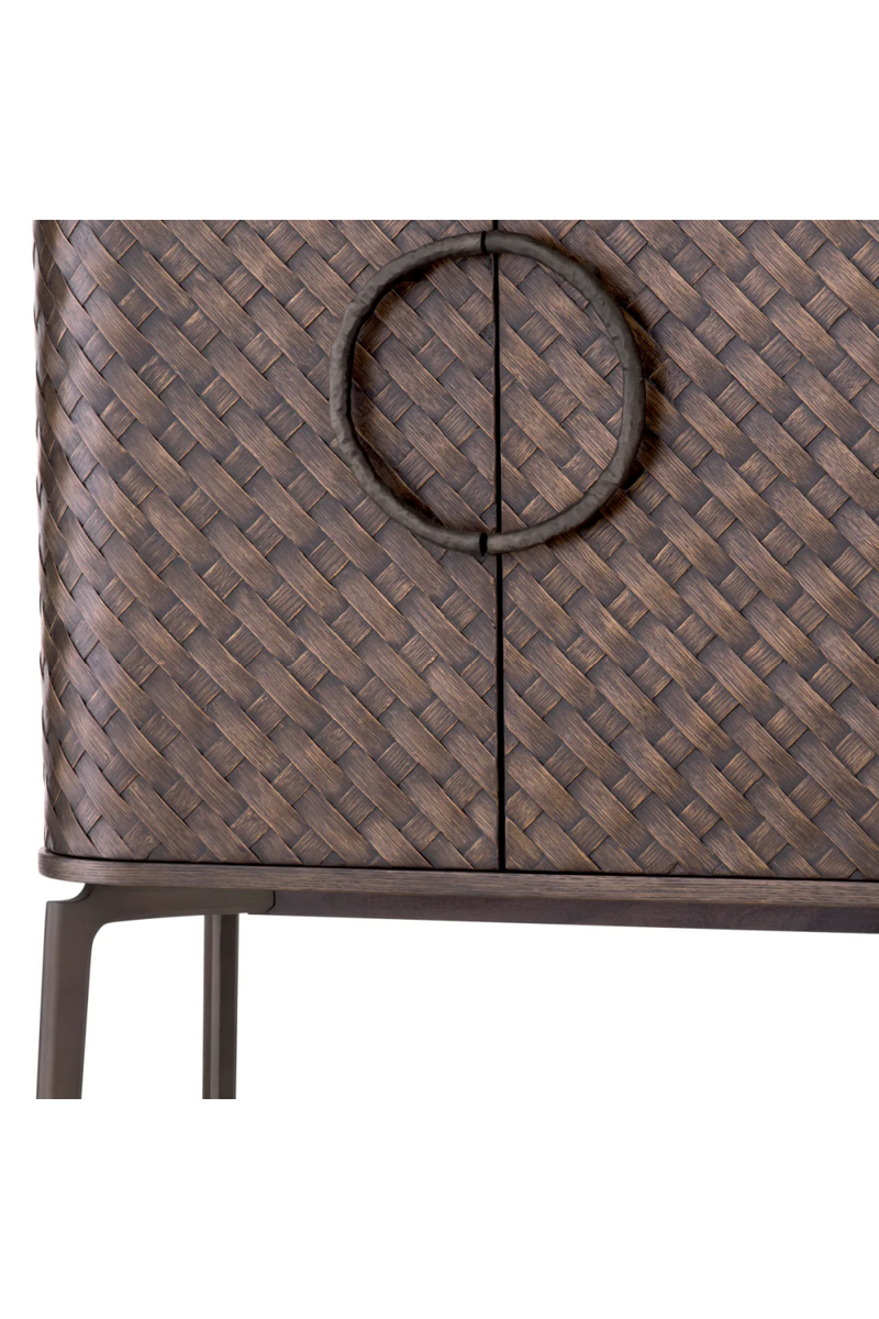 Woven Oak Wine Cabinet | Eichholtz Nilsson | Eichholtzmiami.com