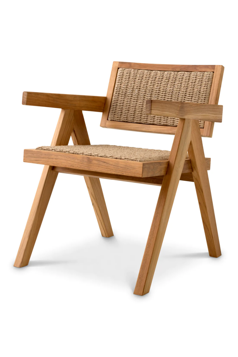 Wood Framed Weave Dining Armchair | Eichholtz Kristo | Eichholtzmiami.com
