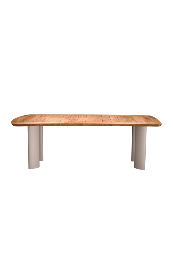 Slatted Teak Outdoor Dining Table | Eichholtz Osario | Eichholtzmiami.com