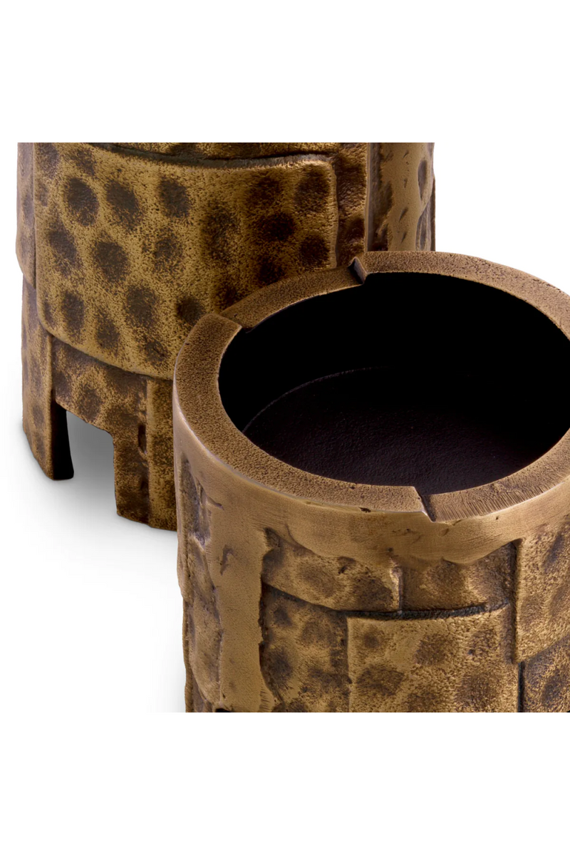 Vintage Brass Candle Holder Set (3) | Eichholtz Laurentios | Eichholtzmiami.com