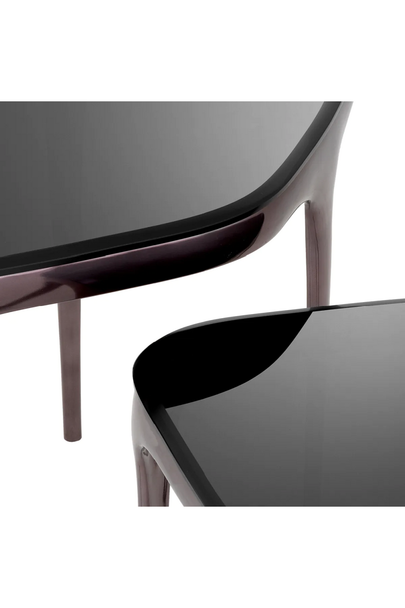 Black Glass Nesting Side Tables (2) | Eichholtz Deacon | Eichholtzmiami.com
