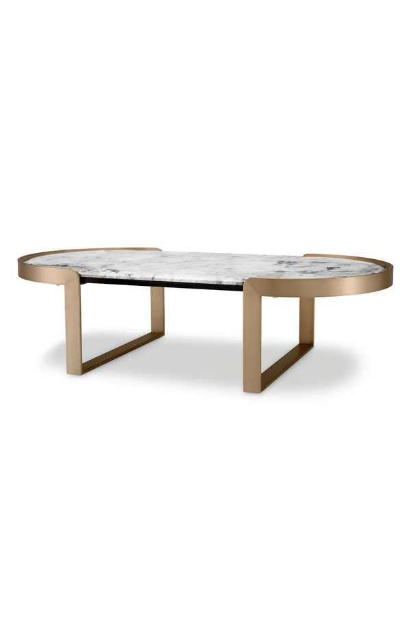 Oval Marble Coffee Table | Eichholtz Fabio | Eichholtzmiami.com