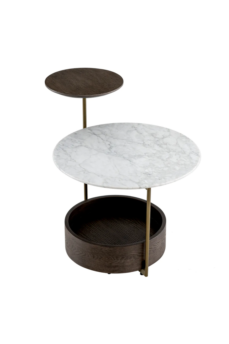 White Marble Modern Side Table | Eichholtz Faye | Eichholtzmiami.com