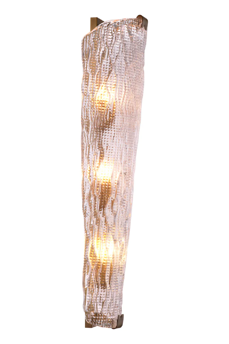 Carved Glass Wall Lamp | Eichholtz Todd | Eichholtzmiami.com