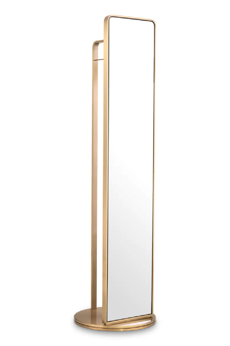 Rotating Floor Mirror with Coatrack | Eichholtz Novo | Eichholtzmiami.com