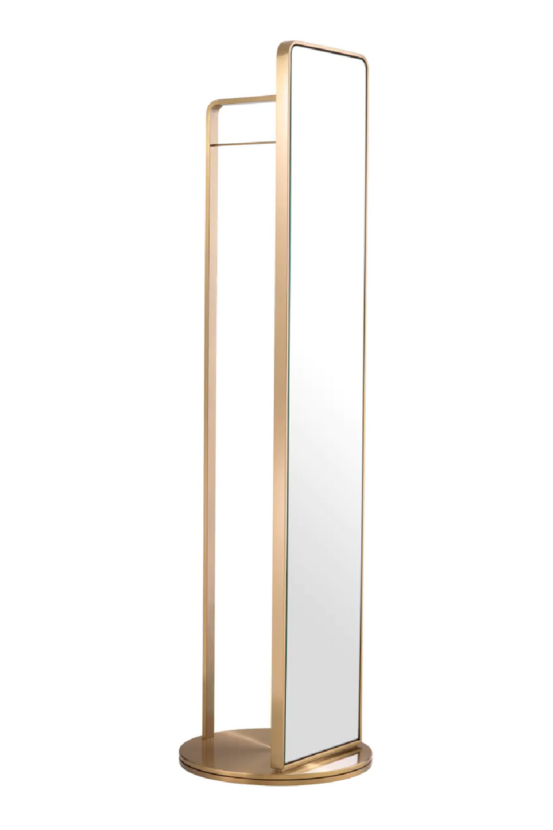 Rotating Floor Mirror with Coatrack | Eichholtz Novo | Eichholtzmiami.com