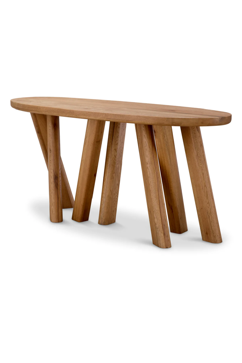 Oval Oak Console Table | Eichholtz Bayshore | Eichholtzmiami.com