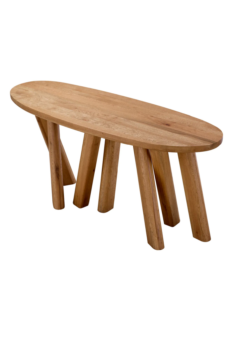 Oval Oak Console Table | Eichholtz Bayshore | Eichholtzmiami.com