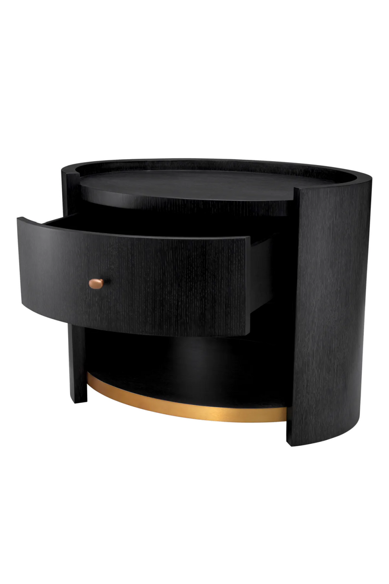 Oval Gray Oak Nightstand | Eichholtz Rosemberg | Eichholtzmiami.com