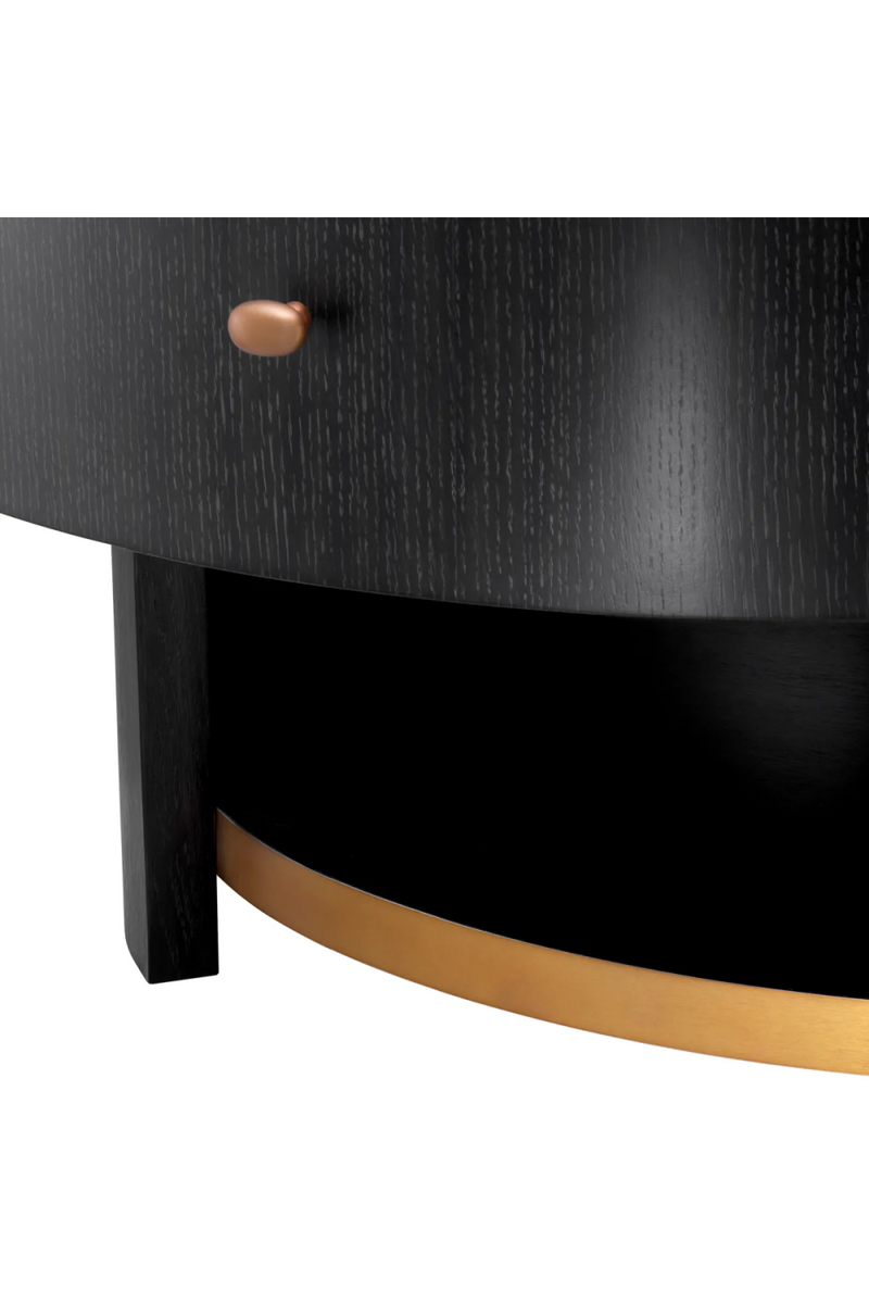 Oval Gray Oak Nightstand | Eichholtz Rosemberg | Eichholtzmiami.com