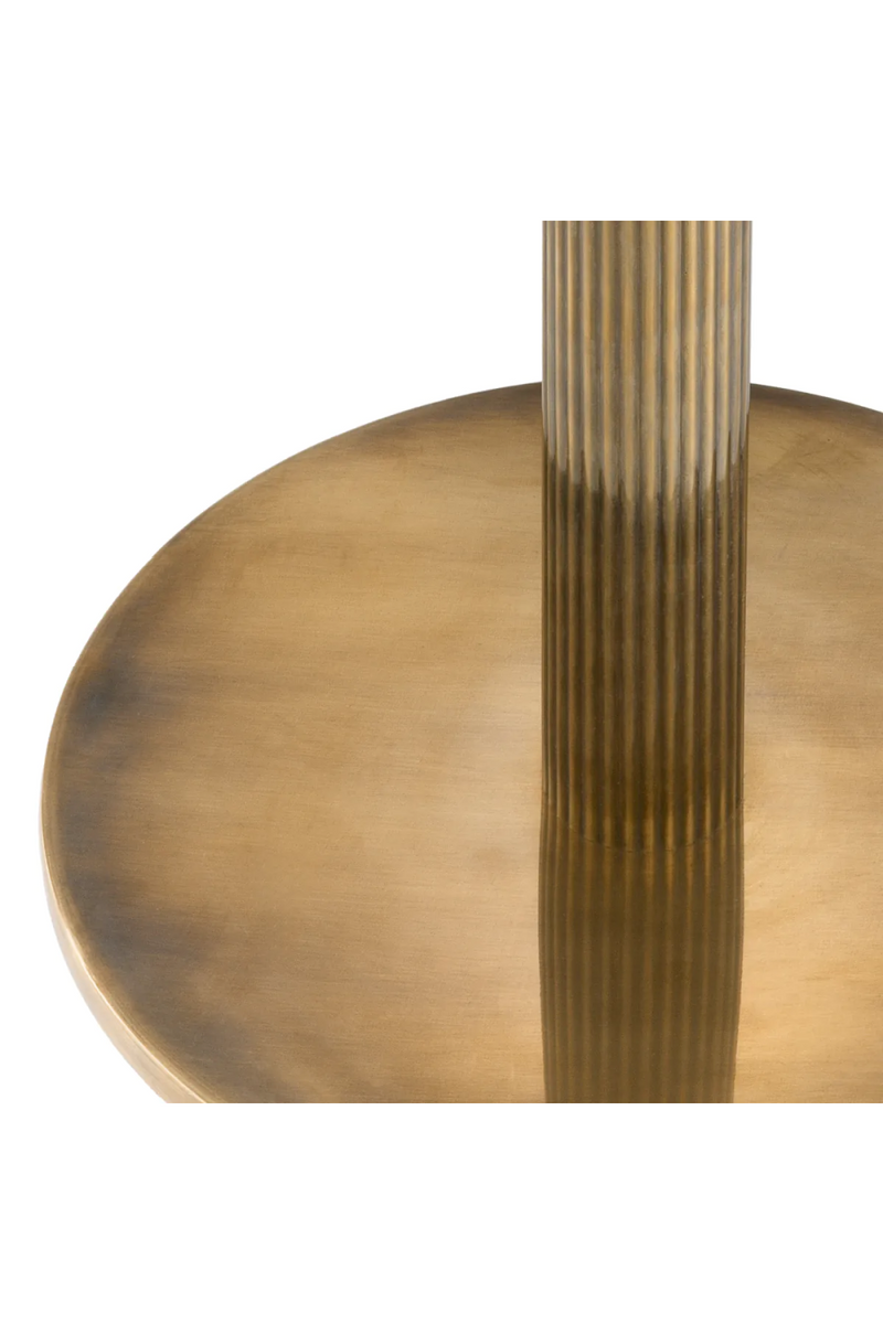 White Marble Pedestal Side Table | Eichholtz Tavolara | Eichholtzmiami.com
