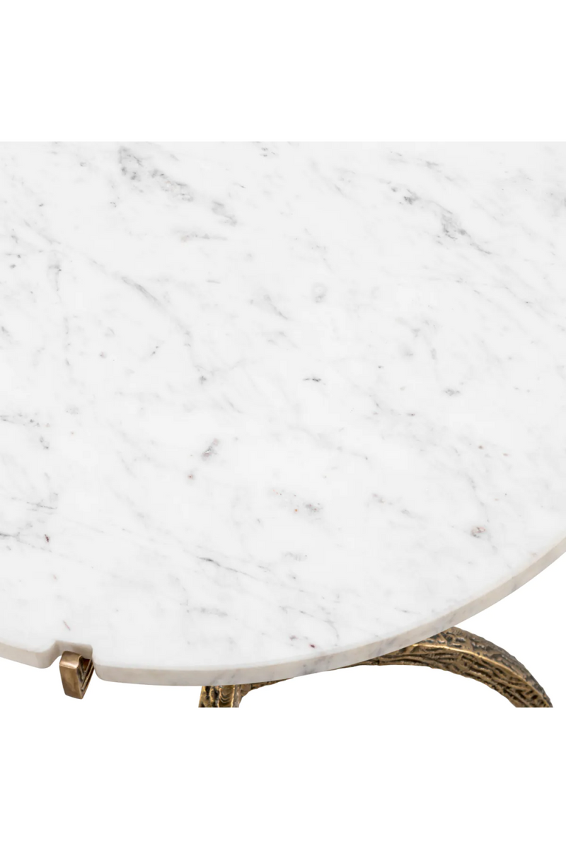 White Marble Round Dining Table | Eichholtz Cortina | Eichholtzmiami.com