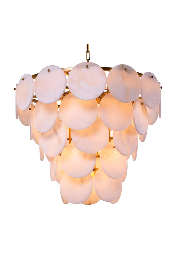 Tiered Alabaster Chandelier | Eichholtz Clementina | Eichholtzmiami.com