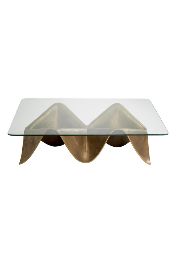 Wavy Vintage Brass Coffee Table | Eichholtz Angelico | Eichholtzmiami.com
