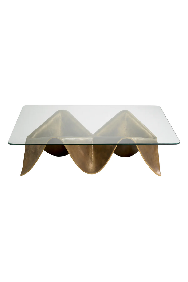 Wavy Vintage Brass Coffee Table | Eichholtz Angelico | Eichholtzmiami.com