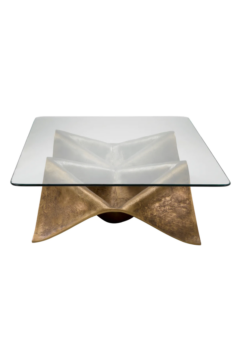 Wavy Vintage Brass Coffee Table | Eichholtz Angelico | Eichholtzmiami.com
