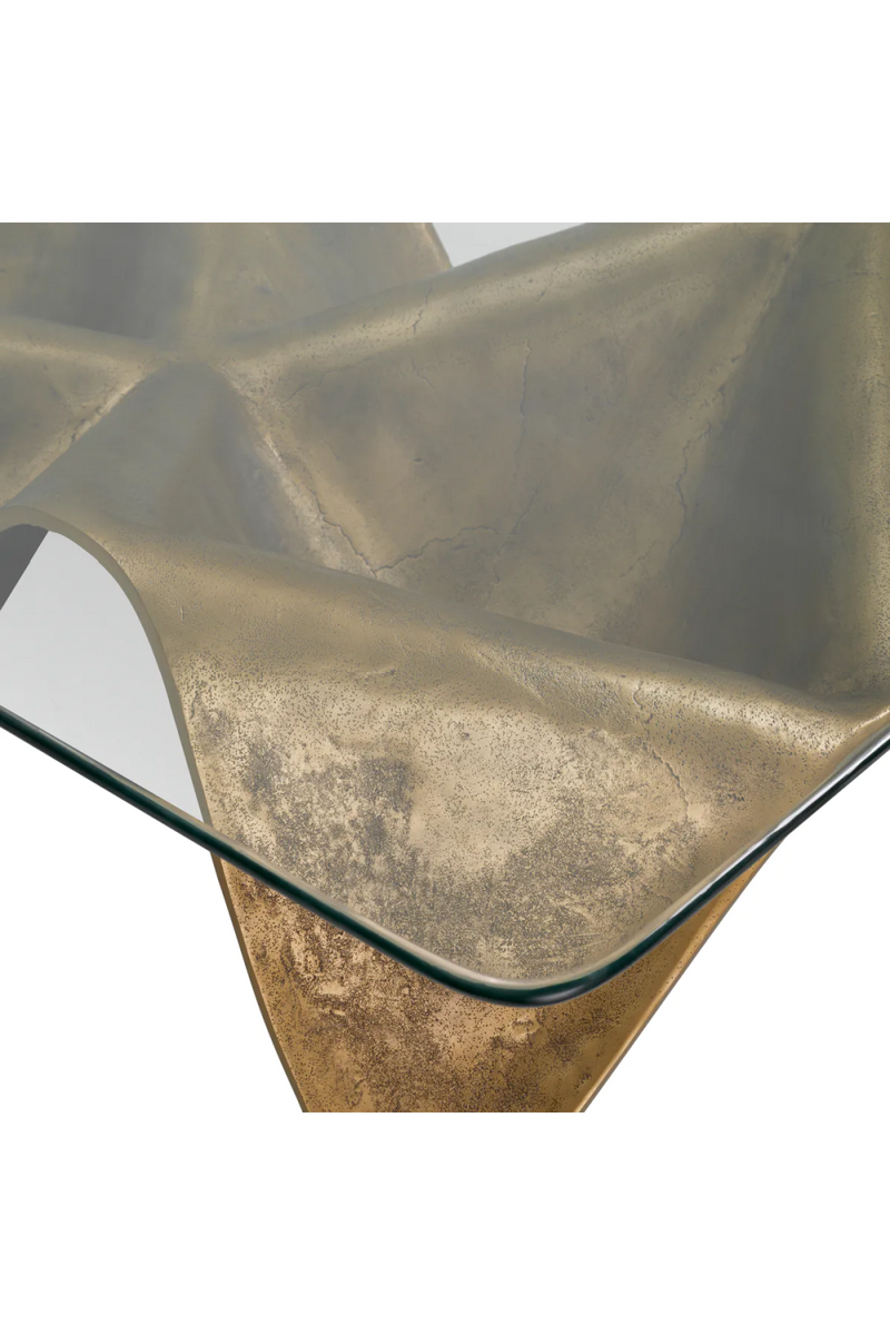Wavy Vintage Brass Coffee Table | Eichholtz Angelico | Eichholtzmiami.com