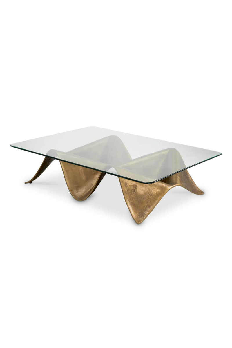 Wavy Vintage Brass Coffee Table | Eichholtz Angelico | Eichholtzmiami.com
