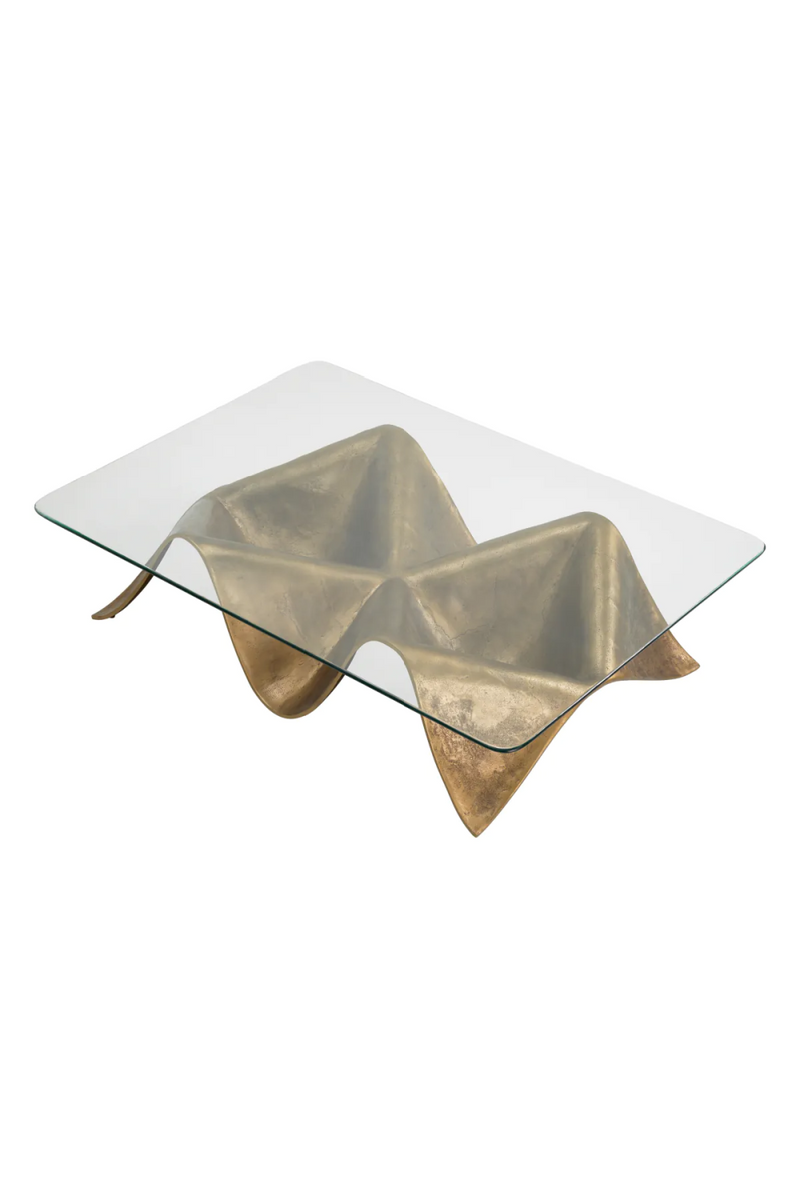 Wavy Vintage Brass Coffee Table | Eichholtz Angelico | Eichholtzmiami.com