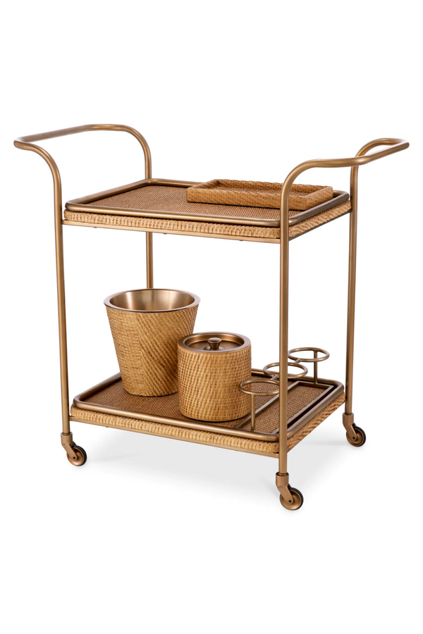 Natural Rattan Trolley | Eichholtz Pescara | Eichholtzmiami.com