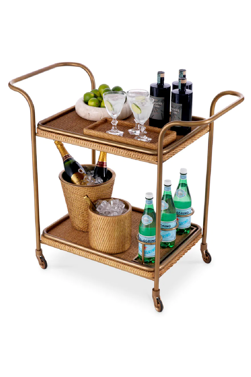 Natural Rattan Trolley | Eichholtz Pescara | Eichholtzmiami.com