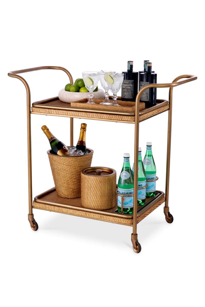 Natural Rattan Trolley | Eichholtz Pescara | Eichholtzmiami.com