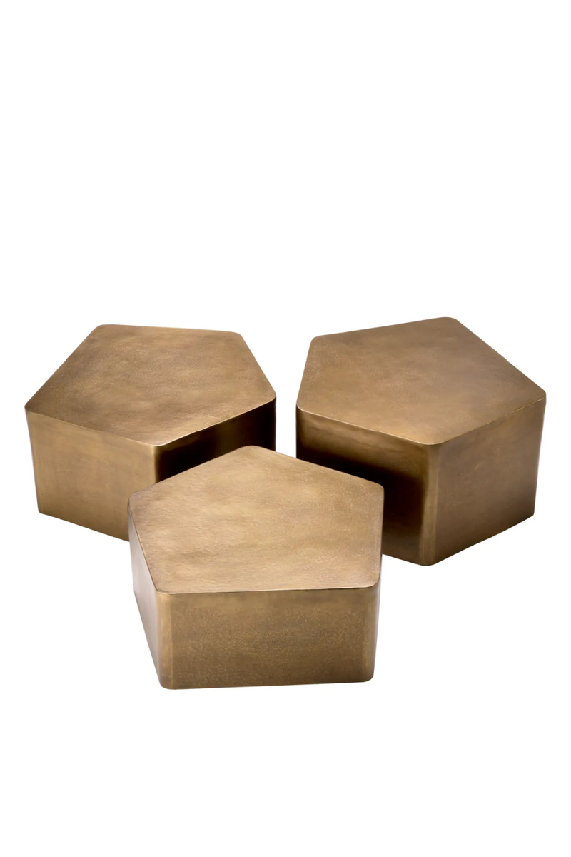Vintage Gold Coffee Table Set (3) | Eichholtz Veenazza | Eichholtzmiami.com