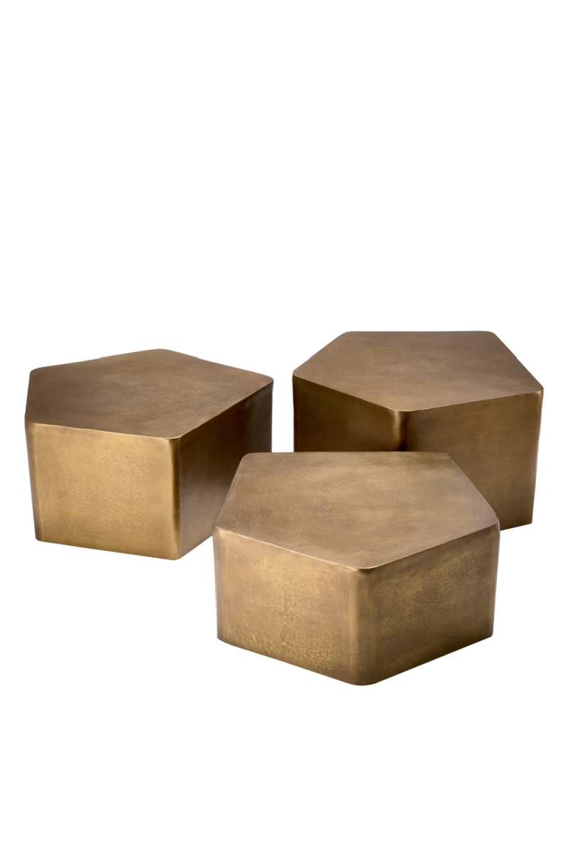 Vintage Gold Coffee Table Set (3) | Eichholtz Veenazza | Eichholtzmiami.com