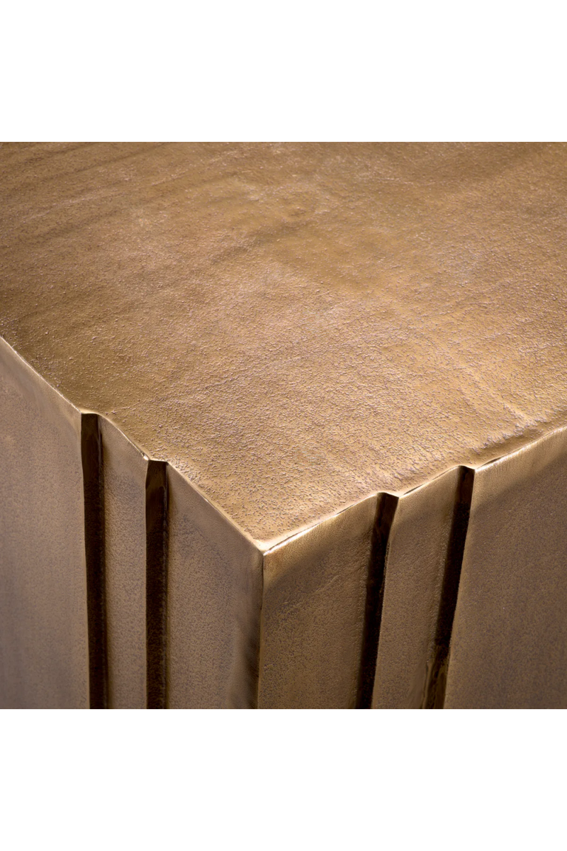 Antique Brass Square Side Table | Eichholtz Gubbio | Eichholtzmiami.com