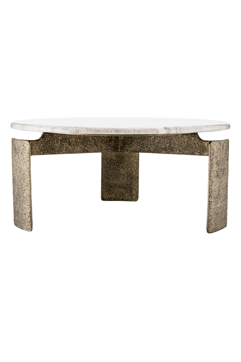 Round Beige Marble Coffee Table | Eichholtz Bodega | Eichholtzmiami.com