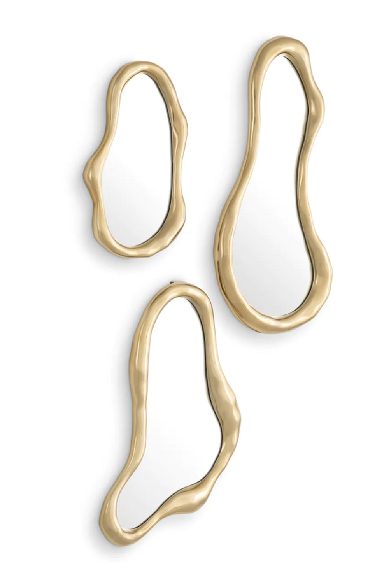 Gold Organic Mirror Set (3) | Eichholtz Viterbo | Eichholtzmiami.com