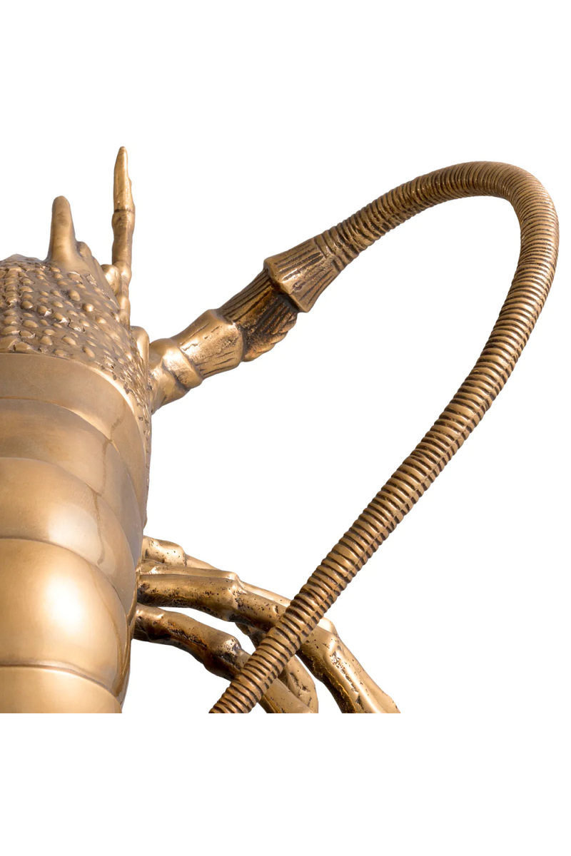 Vintage Brass Sculpture Deco | Eichholtz Lobster | Eichholtzmiami.com