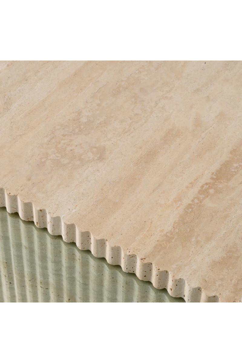 Square Travertine Pedestal Coffee Table | Eichholtz Brindisi | Eichholtzmiami.com